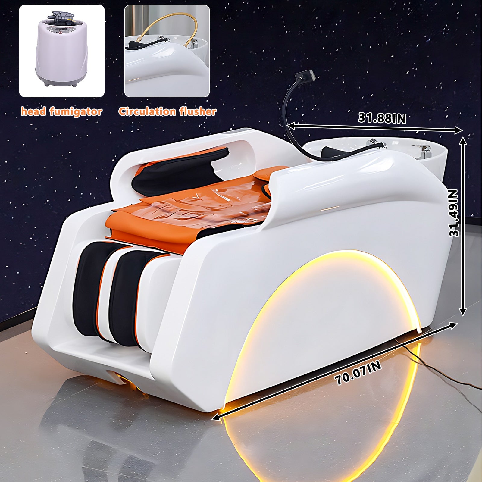 Full Body Massage Head Spa Shampoo Bed LXT547