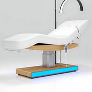 Electric Massage Table Facial Beauty Bed Includes Multi-angle Adjustment LED Light Towel Racks