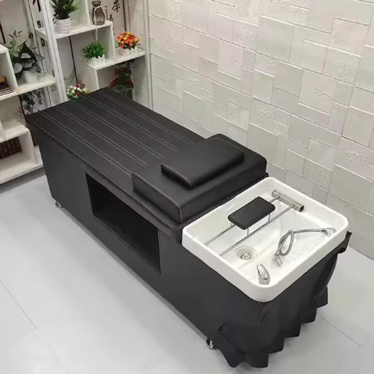 Black Modern Hair Spa Shampoo Bed LXT-1061