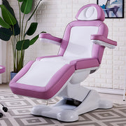 Electric Massage Table with Pink and White Style Facial Beauty Bed Includes Multifunctional Lifting Adjustment