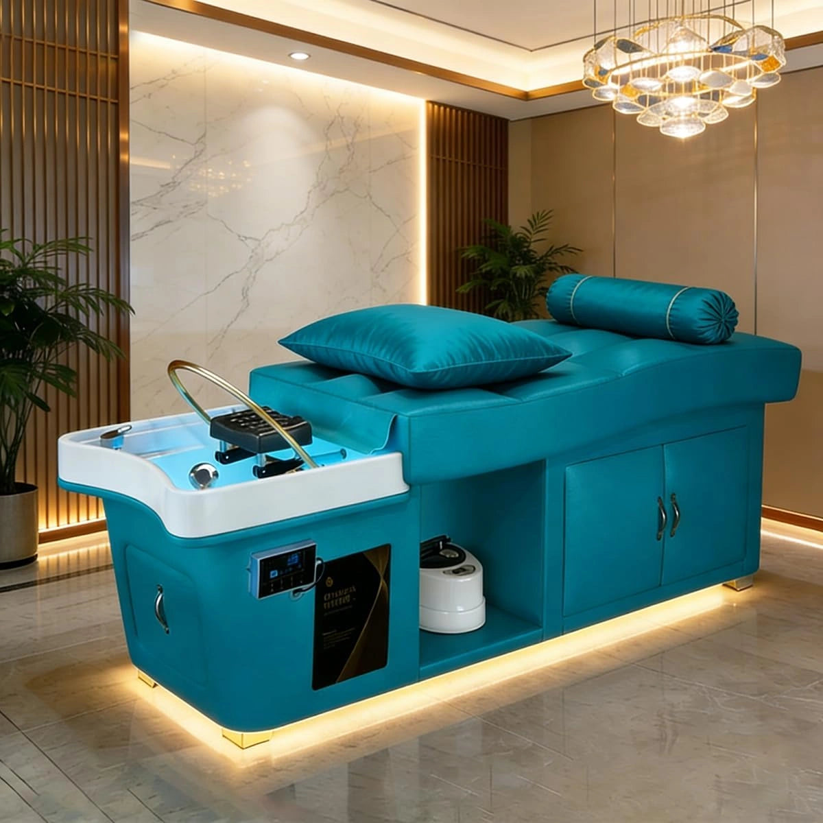 Head SPA Shampoo Bed Illuminated Base Design LXT1087