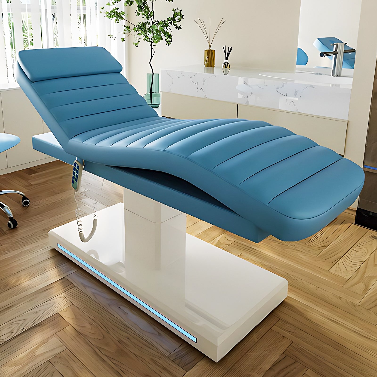 Electric Spa Treatment Massage Table with Metal Bed Frame