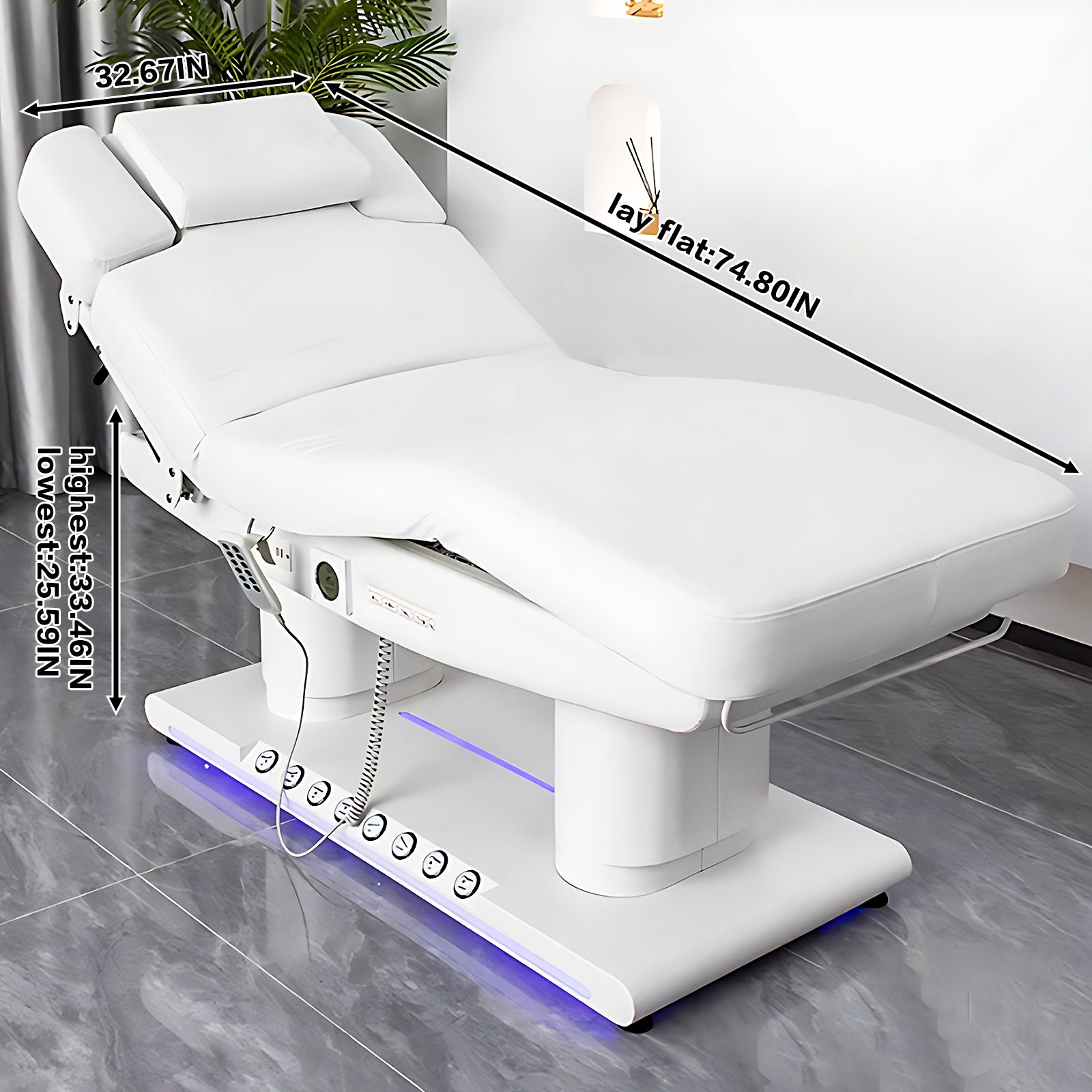 Massage Table - Electric Massage Table with Elegant & Fashionable Style SPA Facial Bed