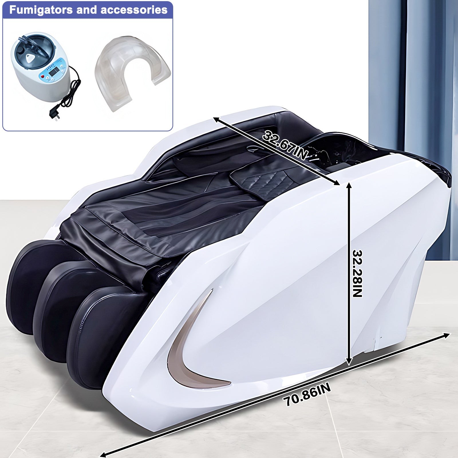 Plumbed Smart Shampoo Bed with Full Body Massage & Adjustable Leg Support XTY137