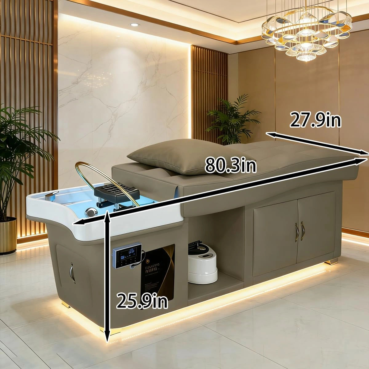 Versatile Head SPA Shampoo Bed includes Water Circulation LXT1068