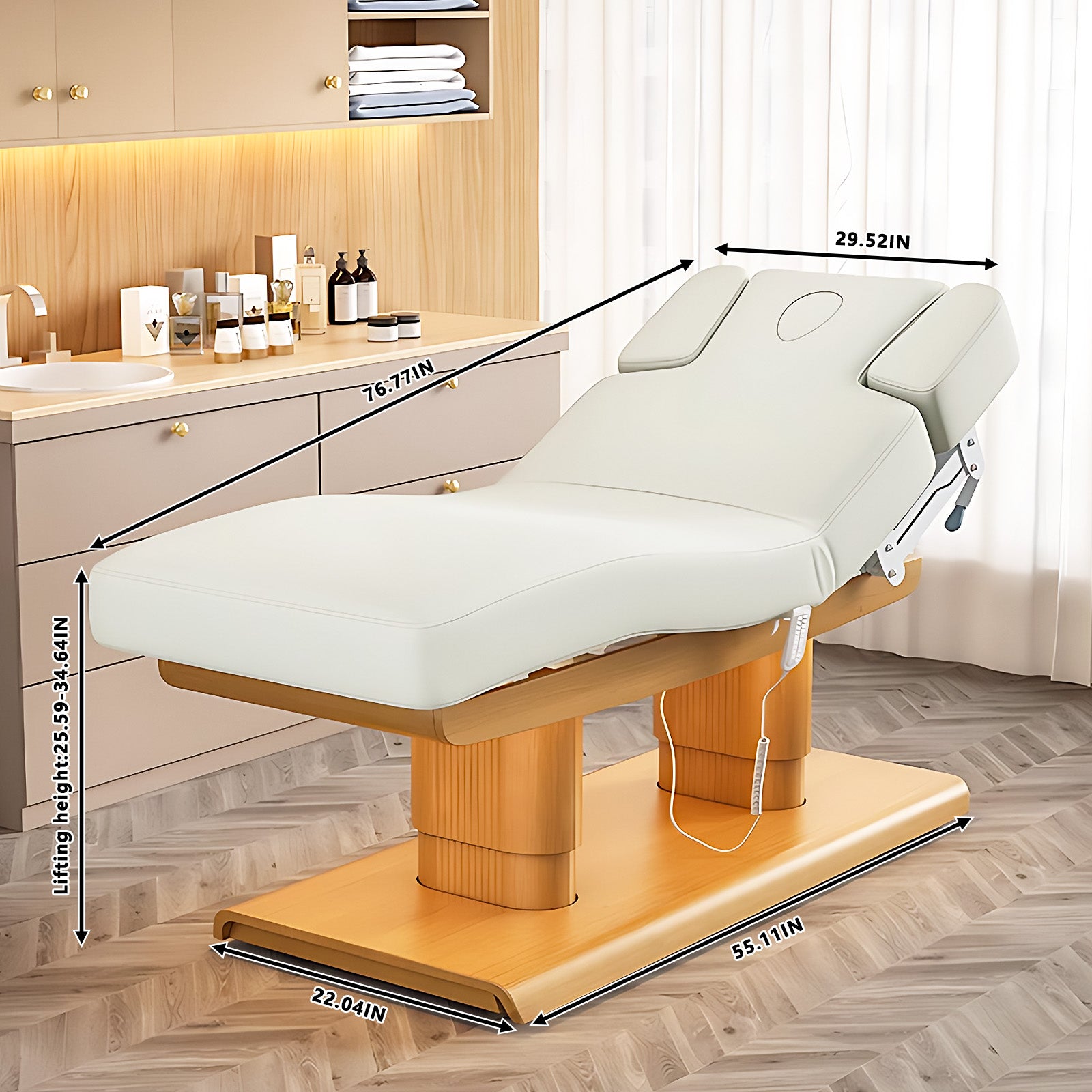 Electric Massage Table Includes Heating Function