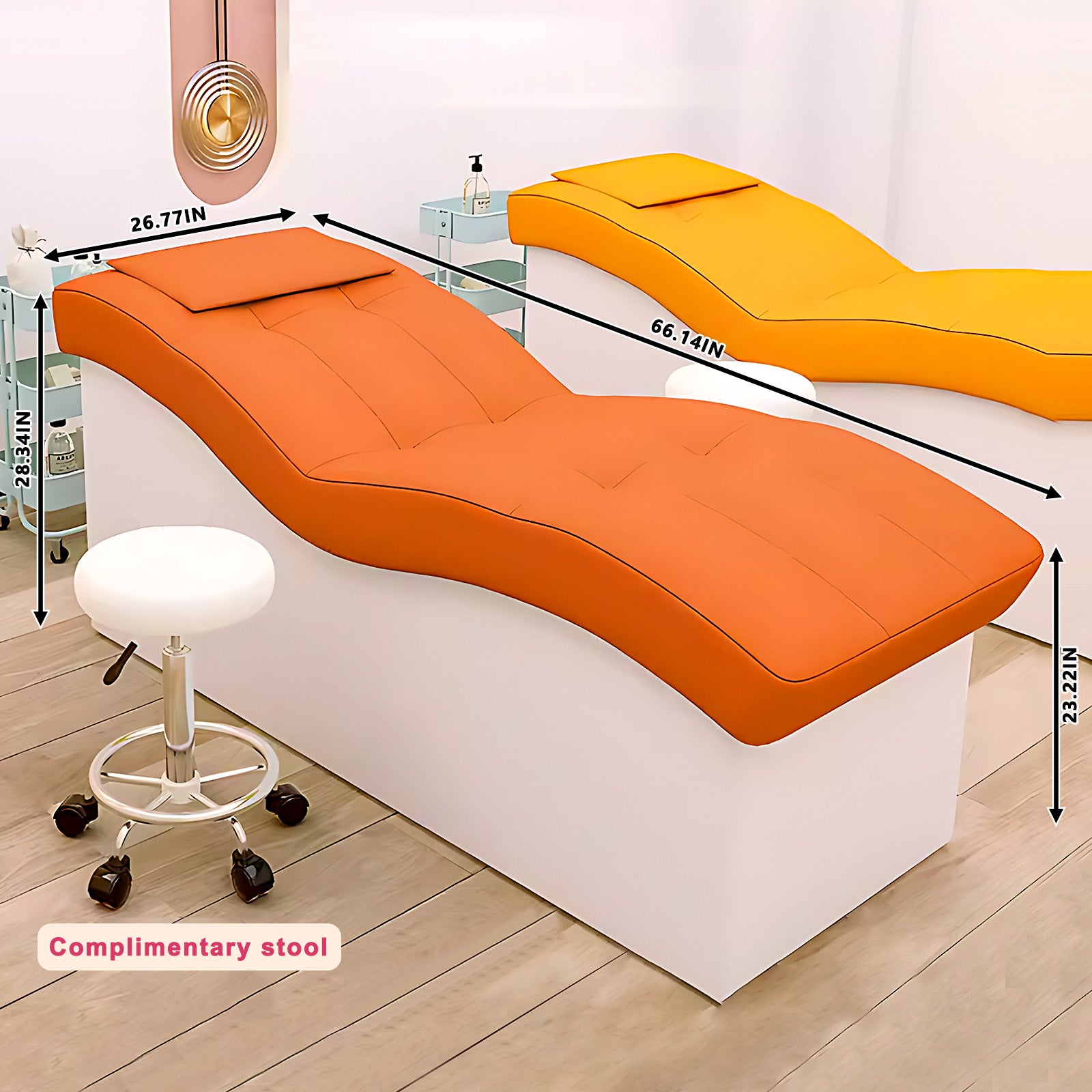 Massage Table SL Curve for Tattoo Shop Spa Treatment