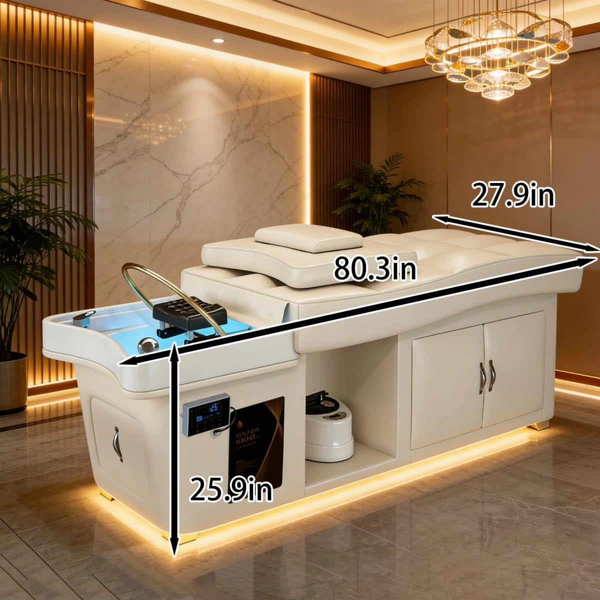 White Hair SPA Professional Shampoo Bed LXT1066