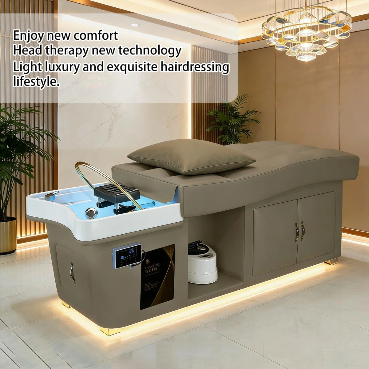 Versatile Head SPA Shampoo Bed includes Water Circulation LXT1068