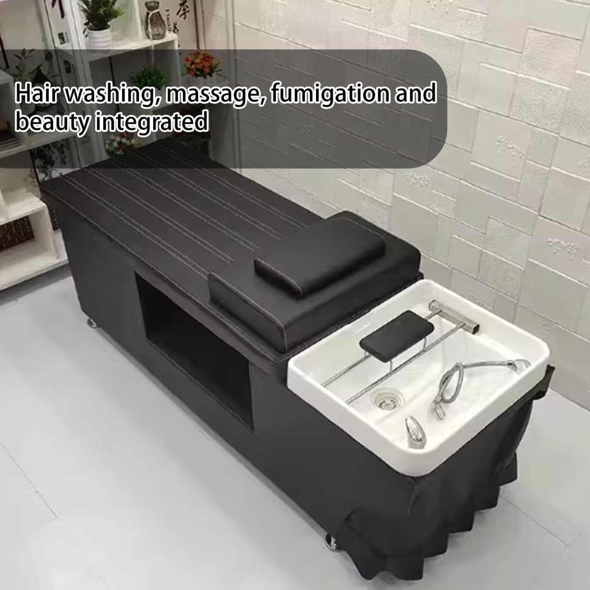 Black Modern Hair Spa Shampoo Bed LXT-1061