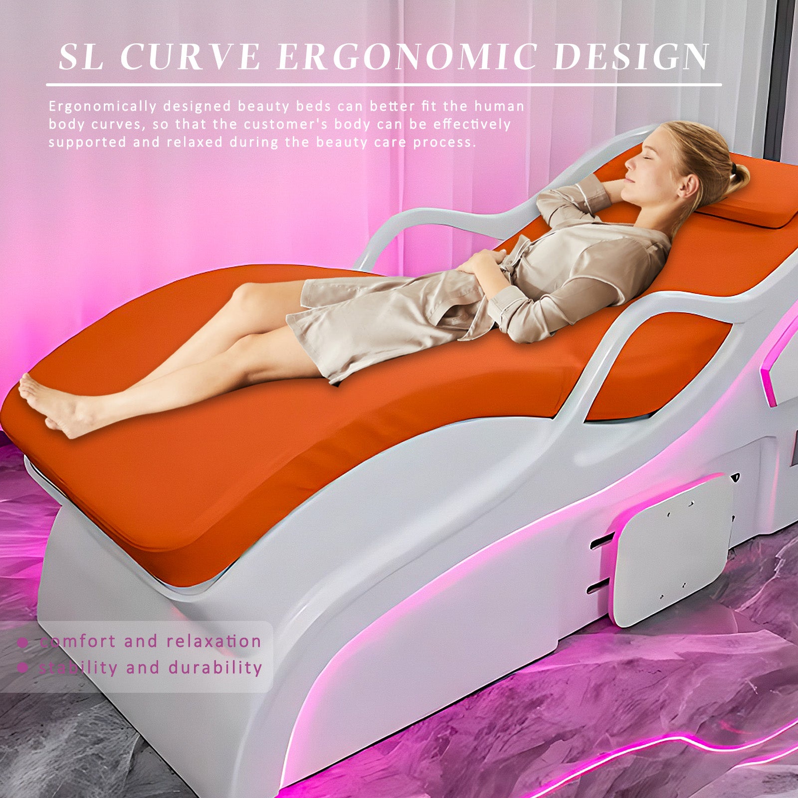 Massage Spa Table with SL Curve Design