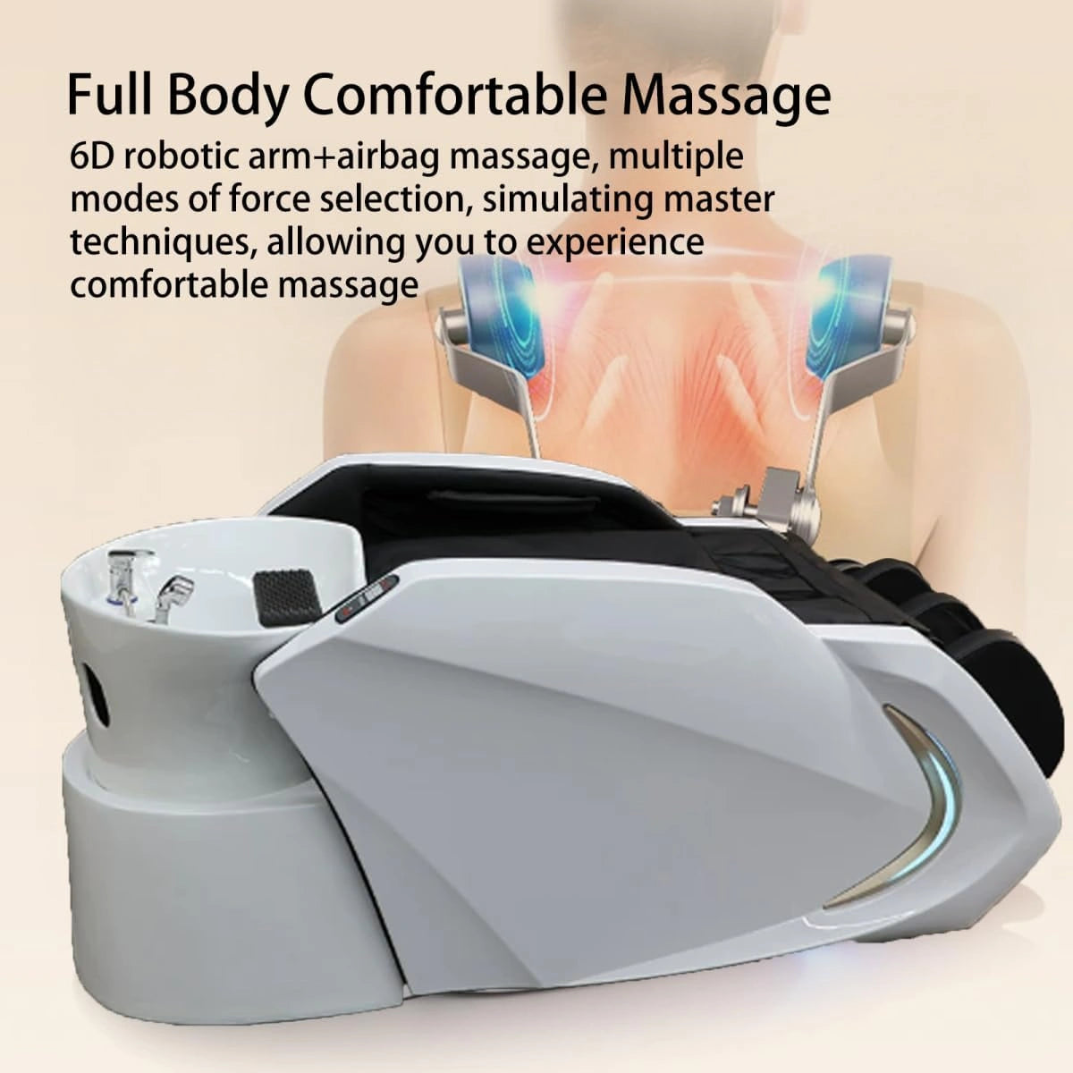 Full Body Massage Bed Modern Geometric Design LXT1094