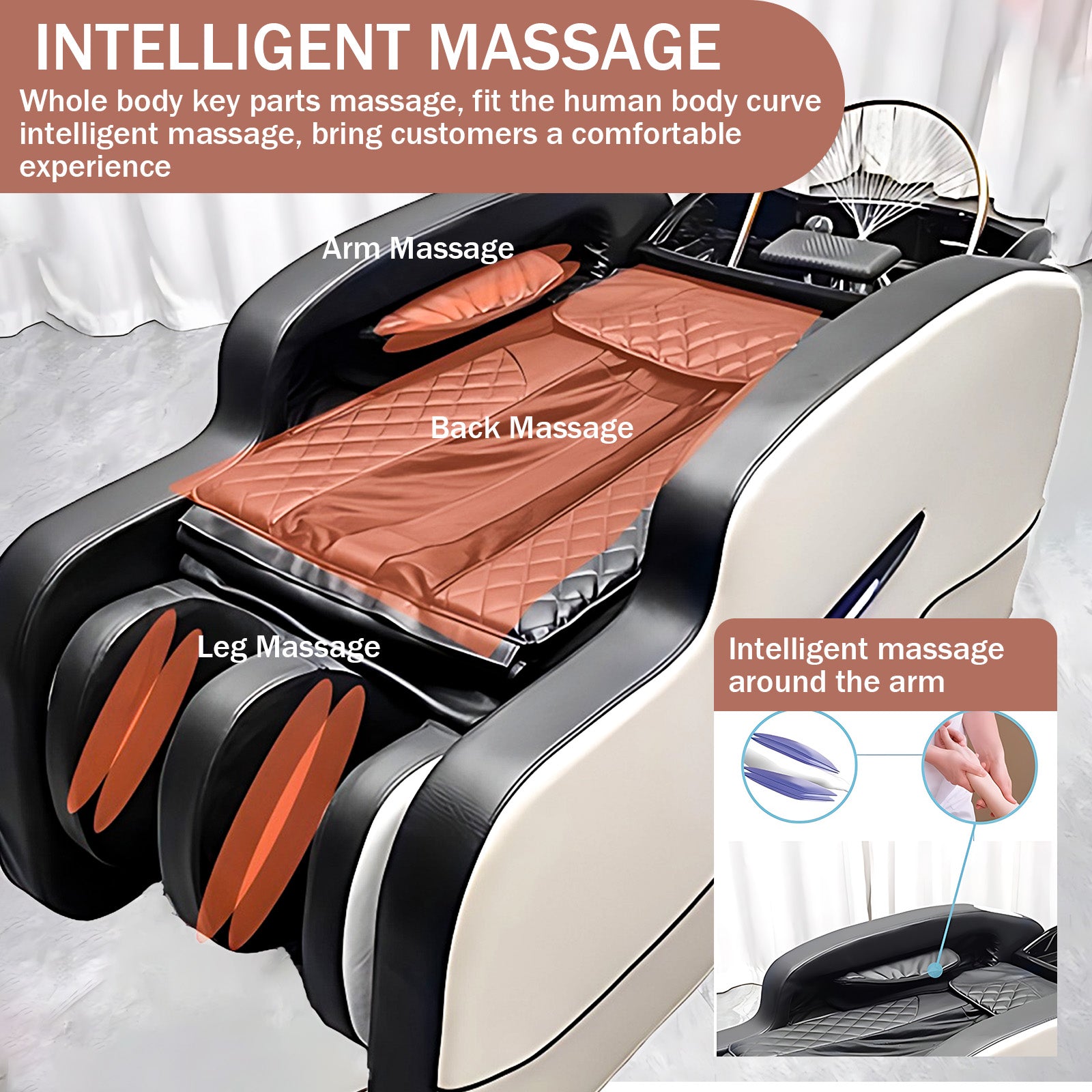 Intelligent Full Massage Head Spa Bed Hair Salon with Water Cycle Fumigation