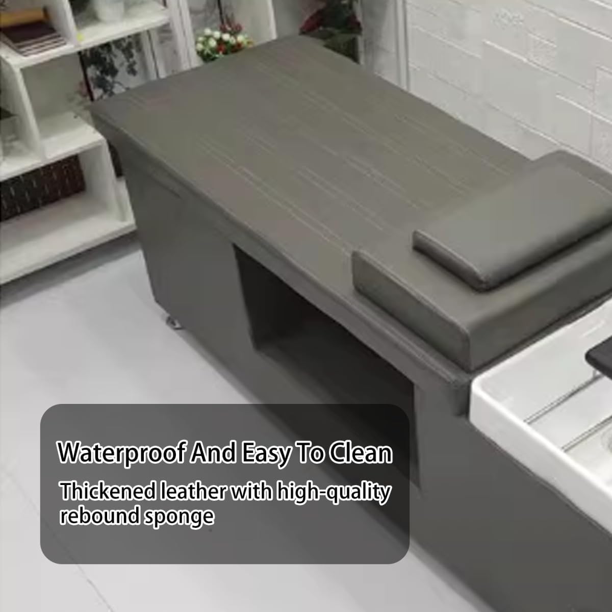 Gray Hair Spa Includes Fumigation & Storage Space Shampoo Bed LXT-1060