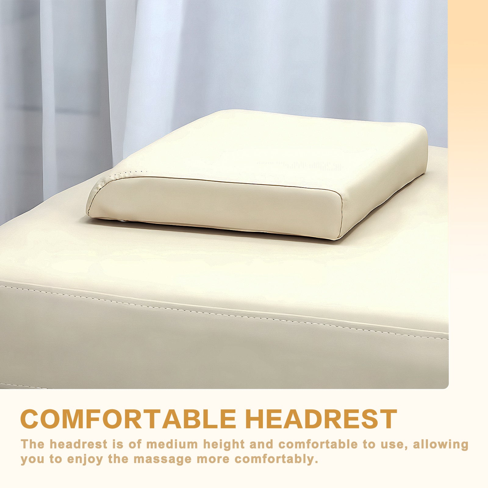 4.0 Motor Massage Table-Electric Massage Table with White Modern Double Column Design Smart Heating