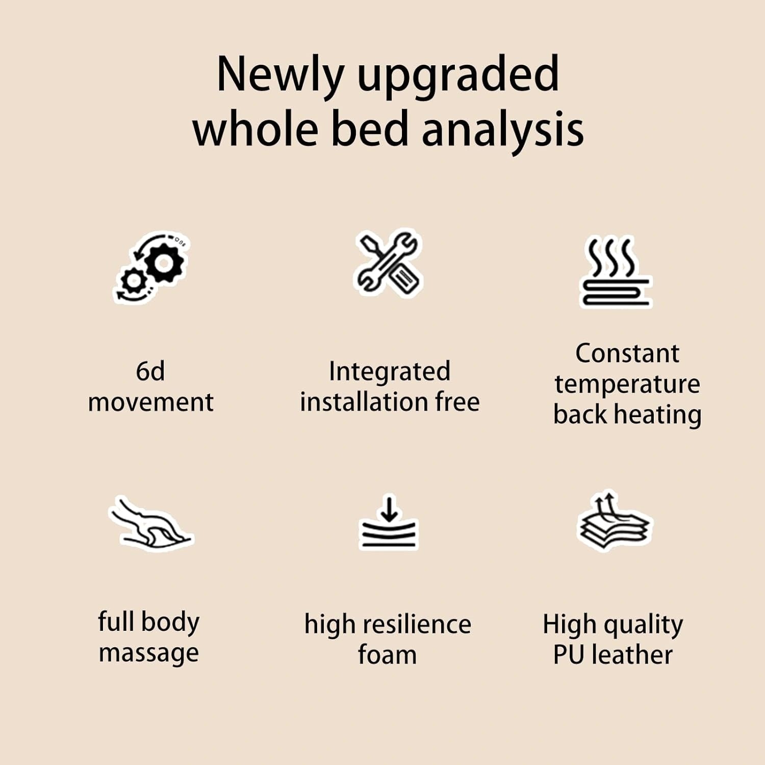 Full Body Massage Bed Modern Geometric Design LXT1094