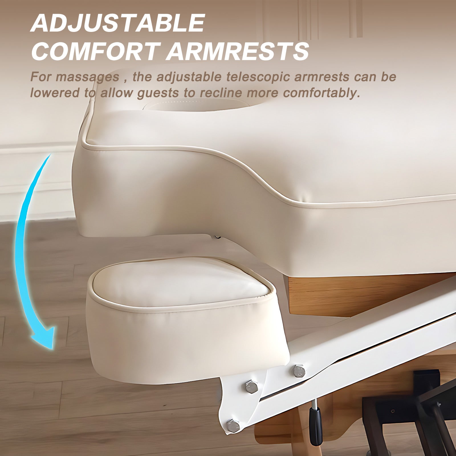 Smart Multi-angle Adjustment Massage Table Facial Beauty Bed with Heating Function