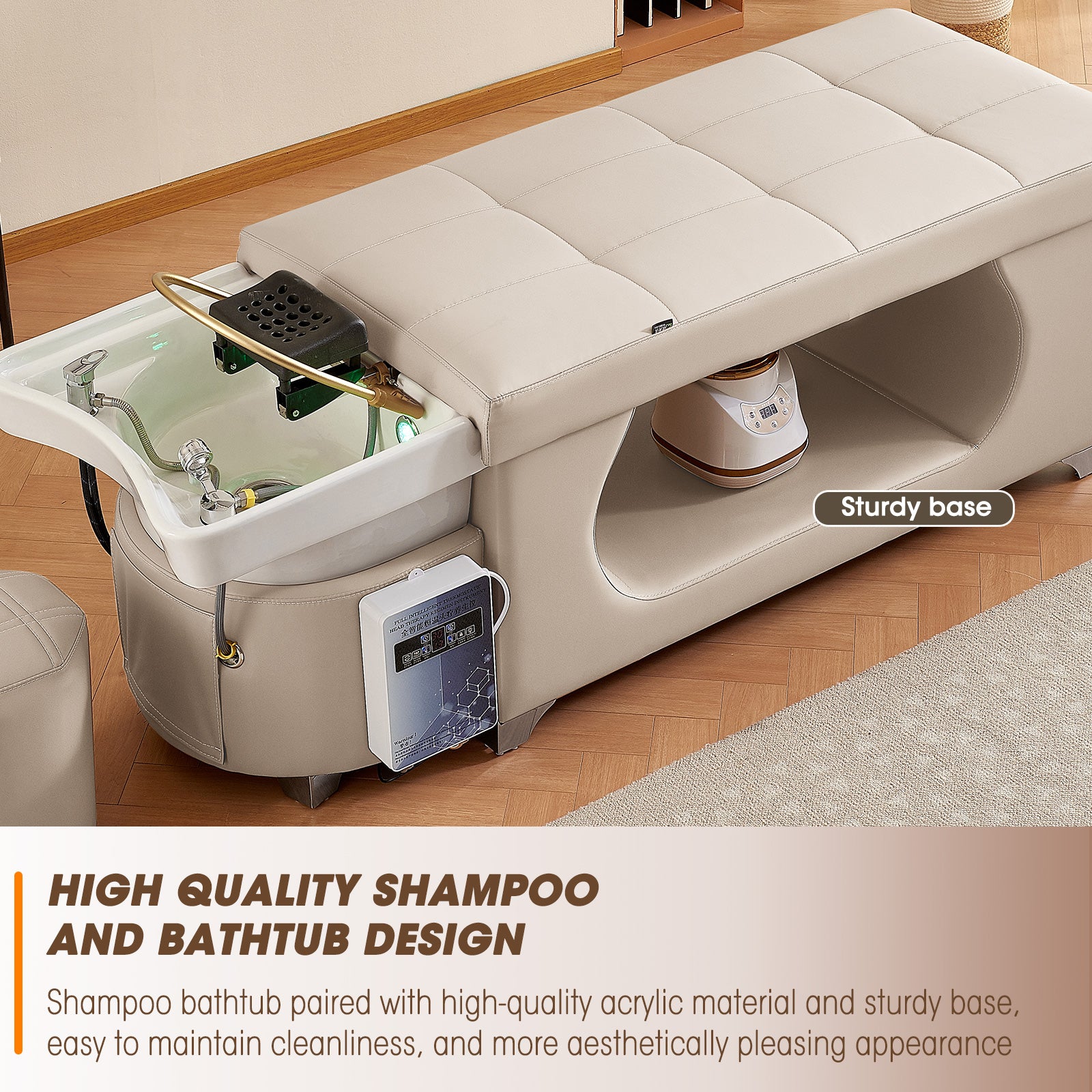 Salon Multi-functional Thai Style Shampoo Bed Fumigation Heater and Water Circulation