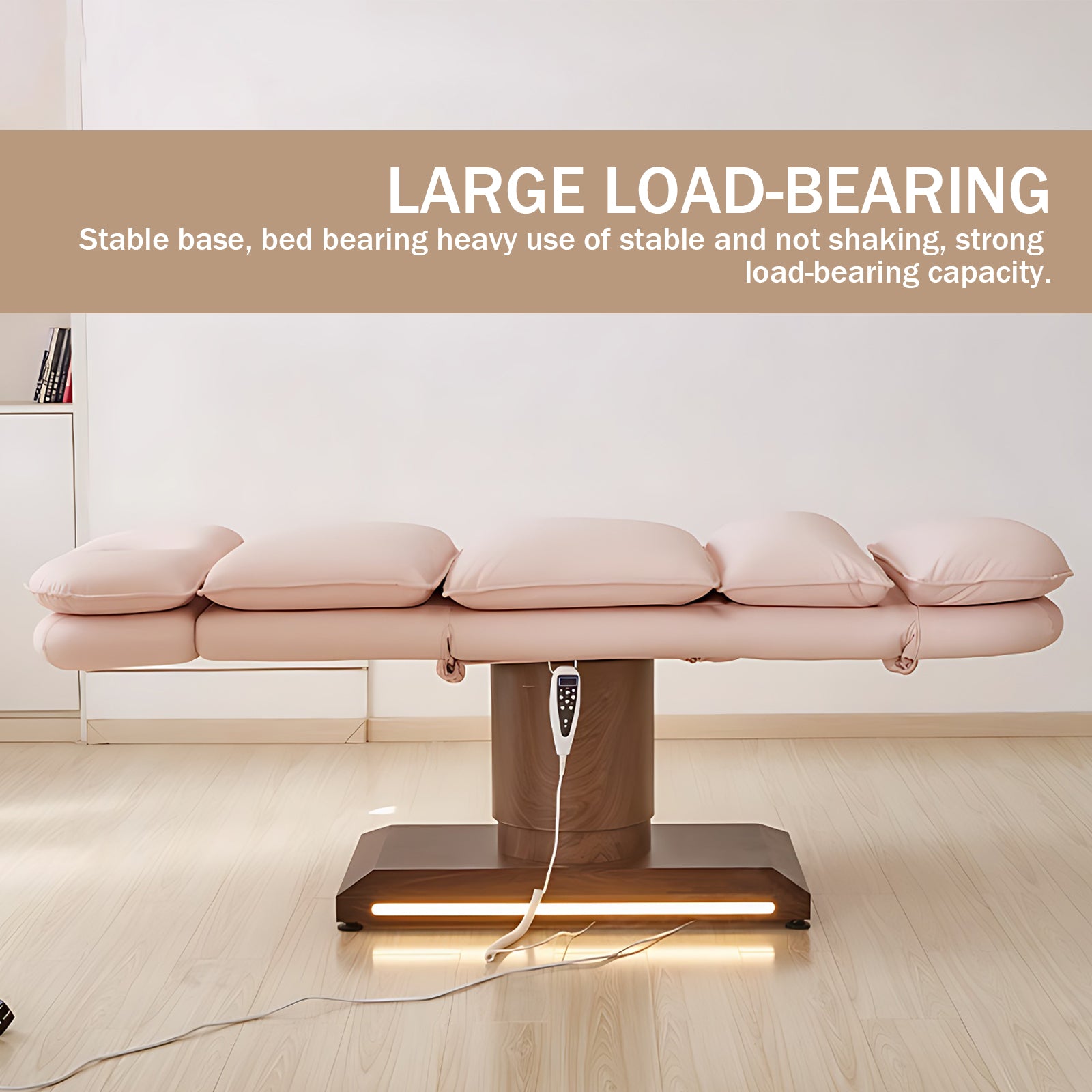 Electric Massage Table Facial SPA Bed Includes Multiple Angle and Height Adjustments