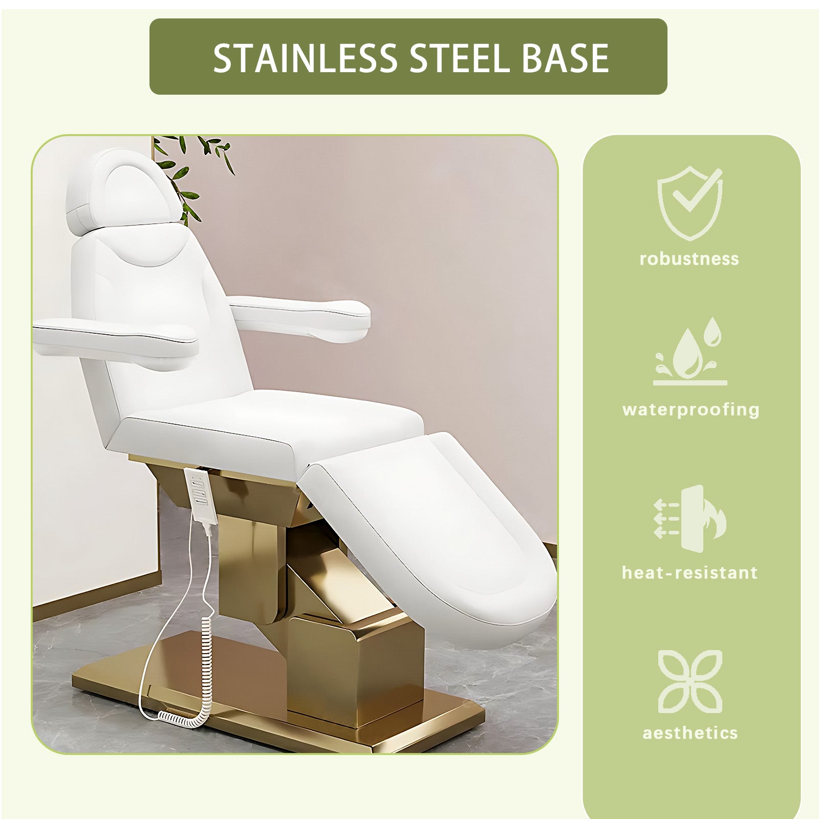 Electric Facial Beauty Chair Massage Table Includes Multi-Angle Adjustment