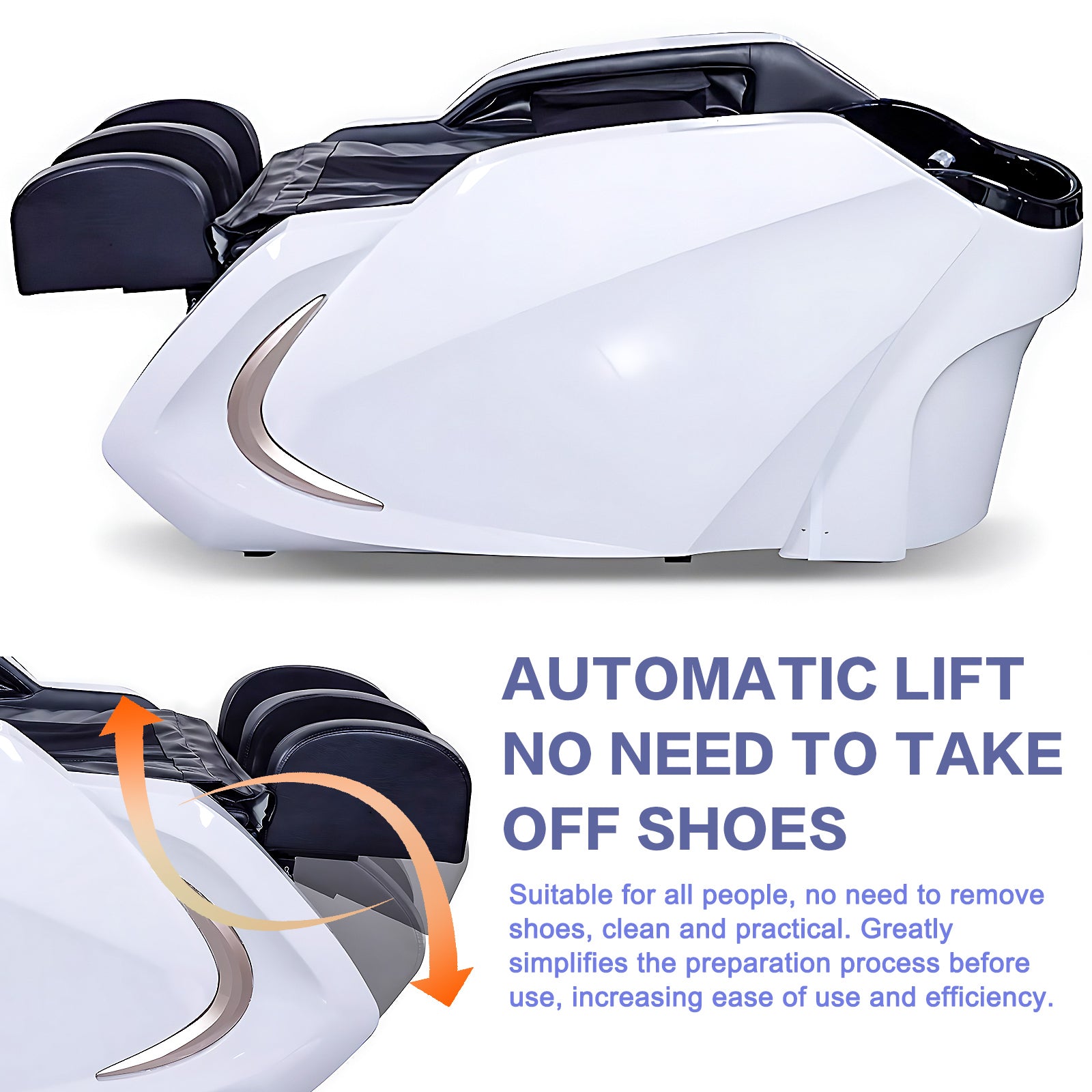 Plumbed Smart Shampoo Bed with Full Body Massage & Adjustable Leg Support XTY137
