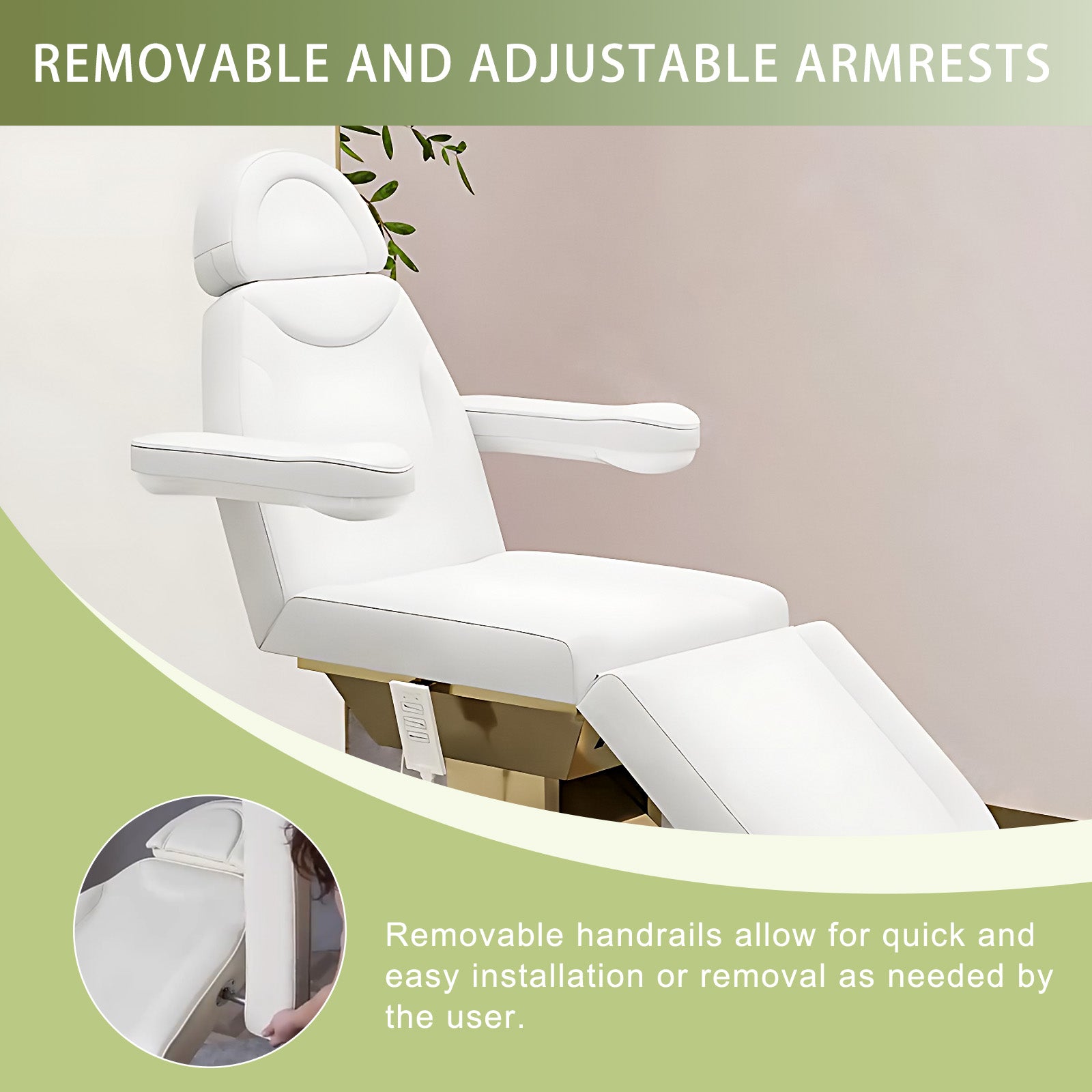 Electric Facial Beauty Chair Massage Table Includes Multi-Angle Adjustment