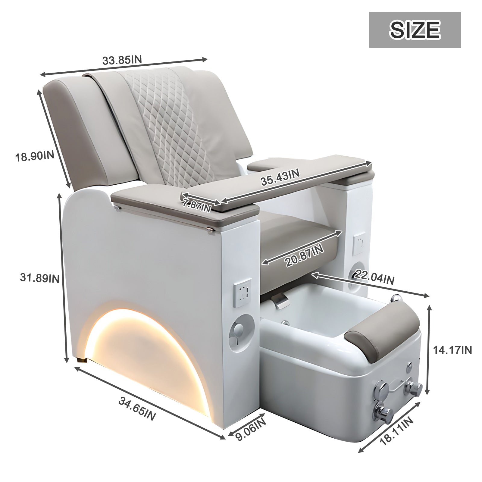 Intelligent Beauty Nail Salon Spa Pedicure Chair