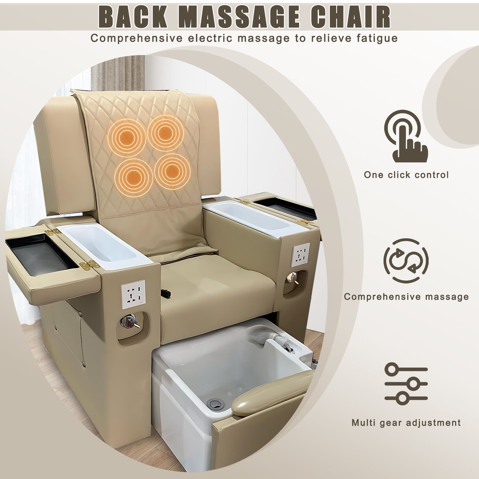 Nail Beauty Salon Single Person Foot Bath Intelligent Spa Chairr