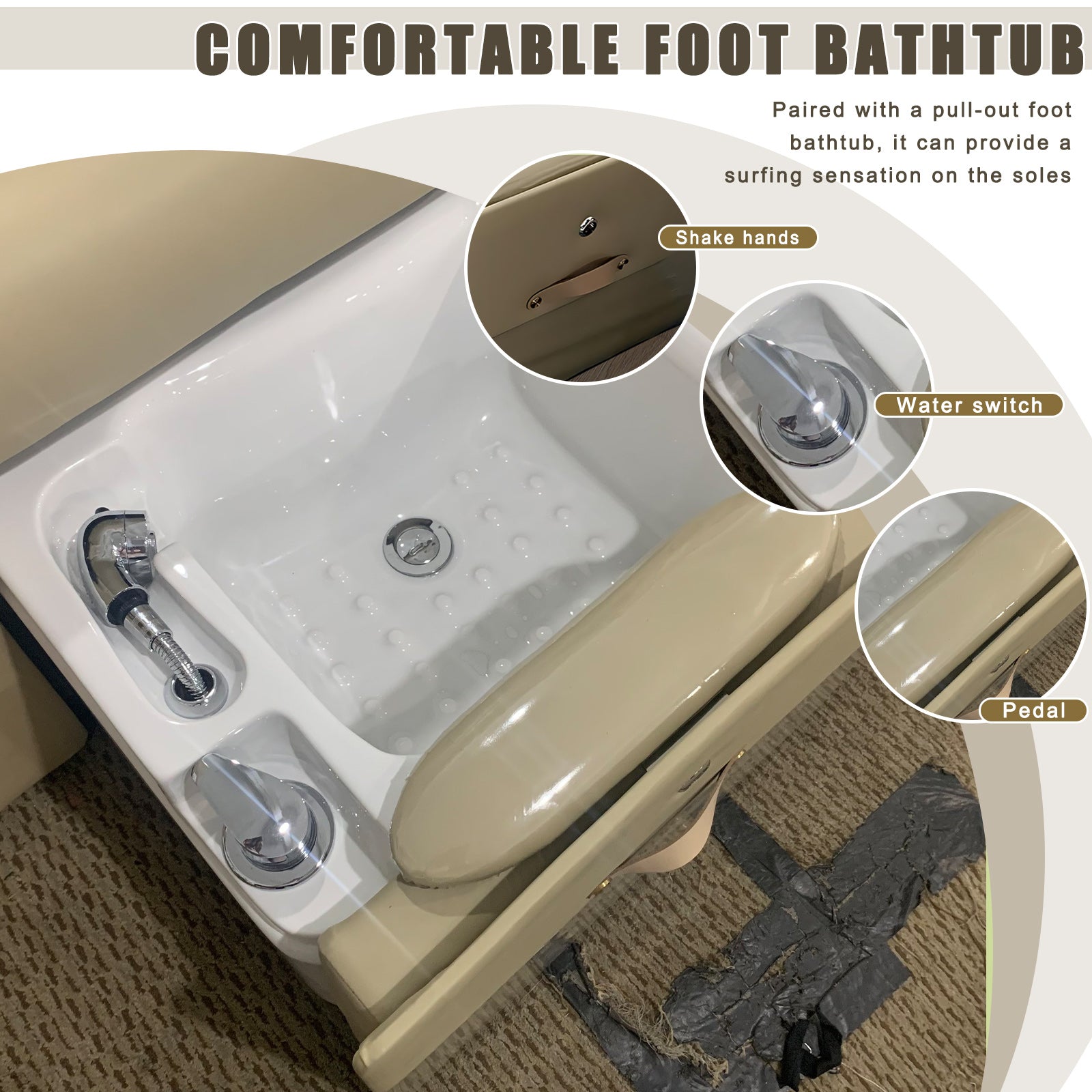 Nail Beauty Salon Single Person Foot Bath Intelligent Spa Chairr