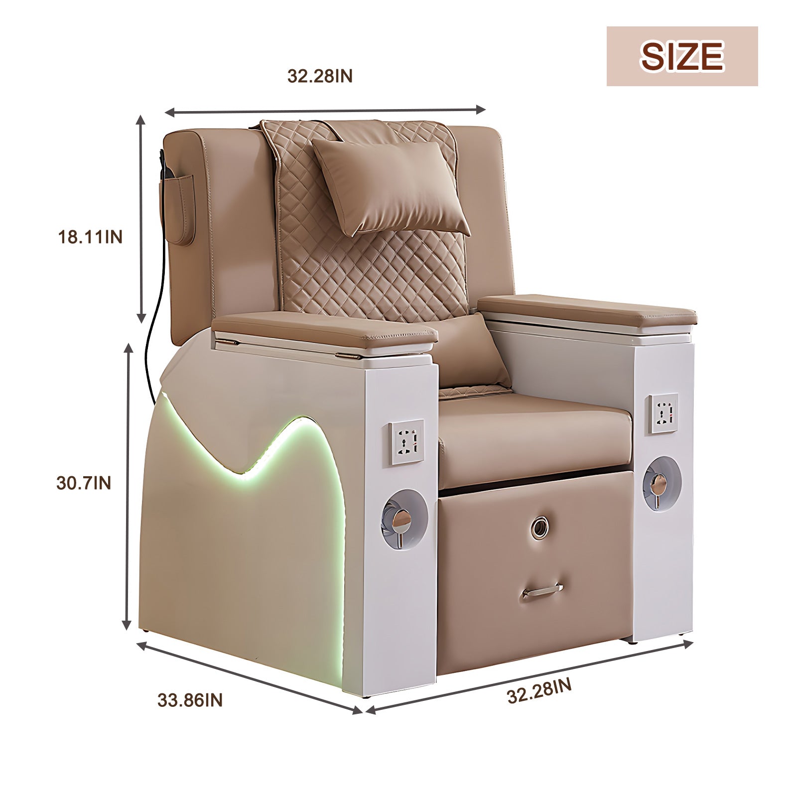 Equipped with Intelligent Foot Bath Bathtub and Spa Chair