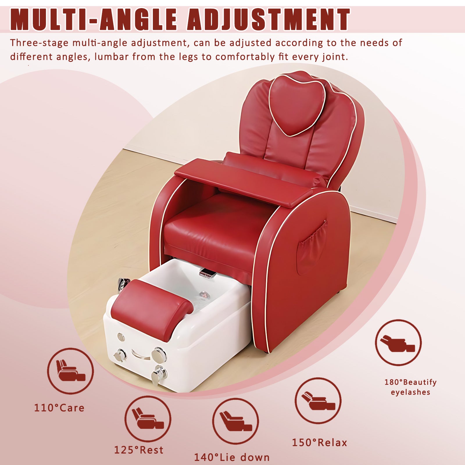 Modern Luxury Foot Massage and Spa Chair with Foot Bath