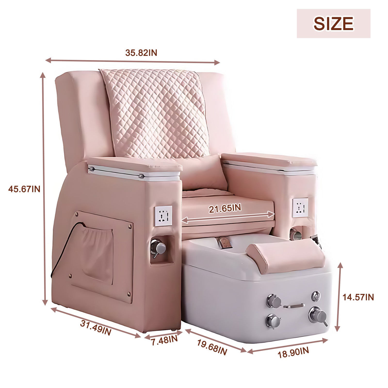 Spa Chair with Intelligent Nail Art and Tattoo Functions