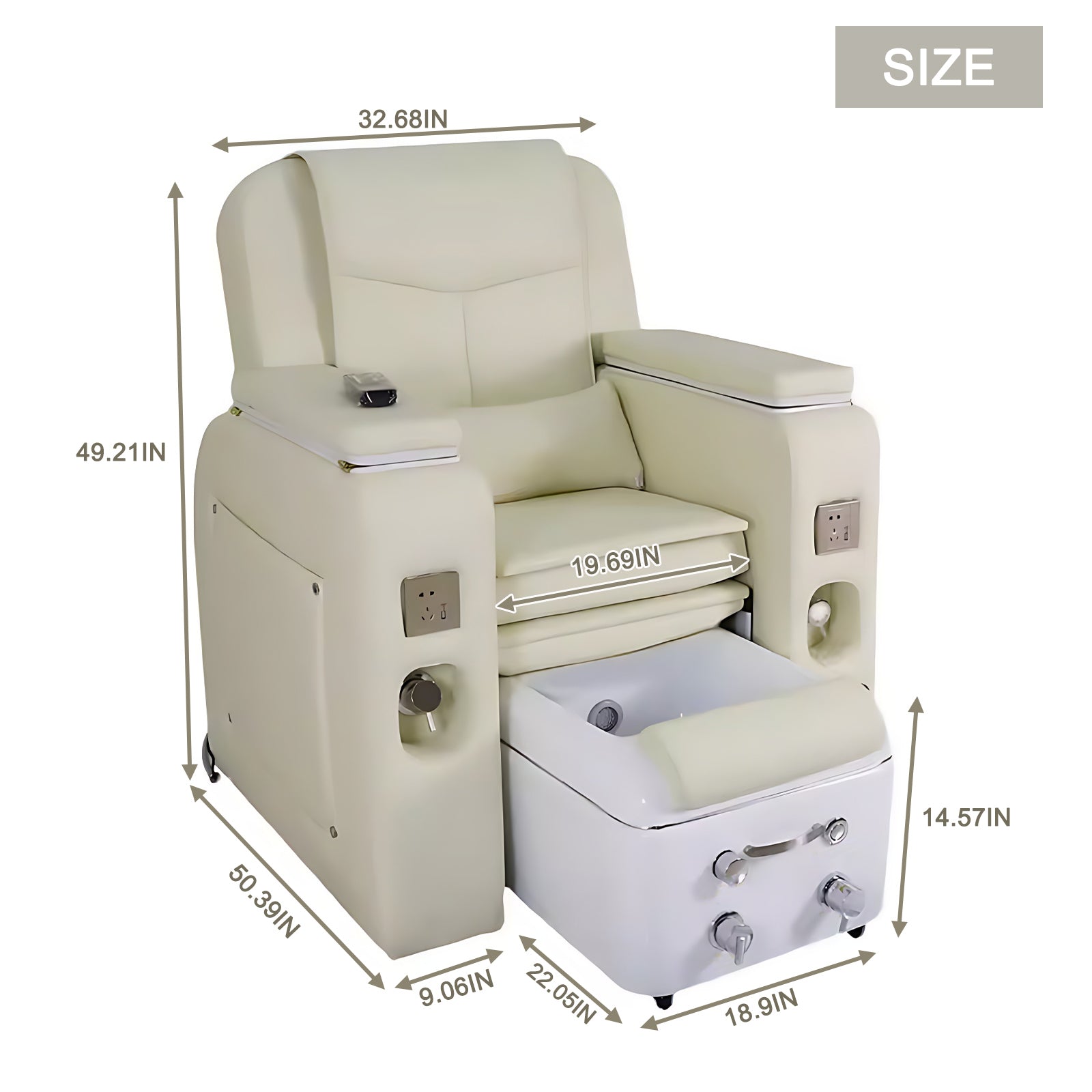 Foot Bath Chair with Intelligent Foot Bath Tub For Foot Care