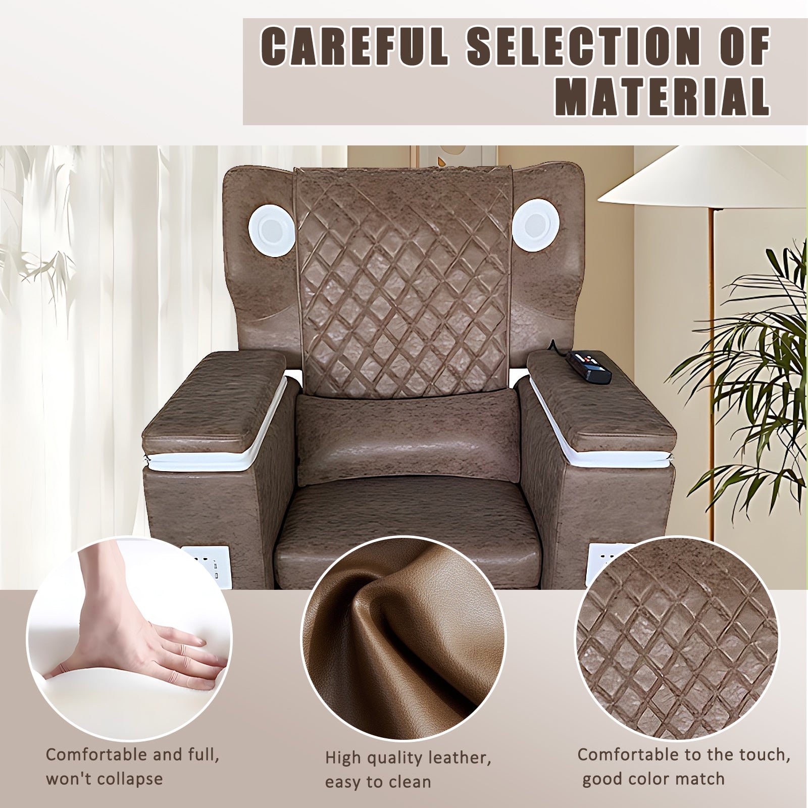 Luxury Foot Therapy and Spa Chair with Nail Art Function