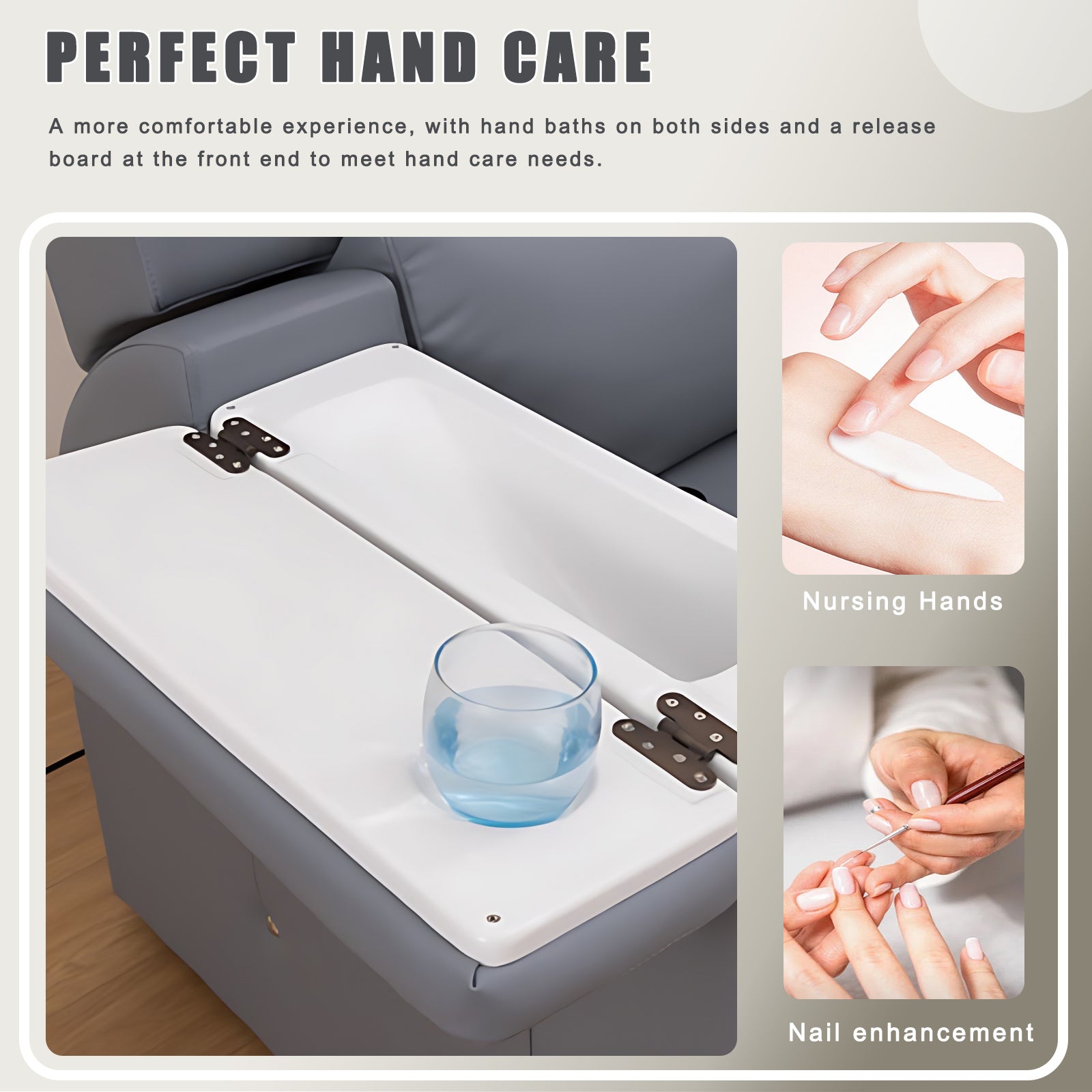 Intelligent Luxury Leather Foot Bath Chair For Beauty Salon