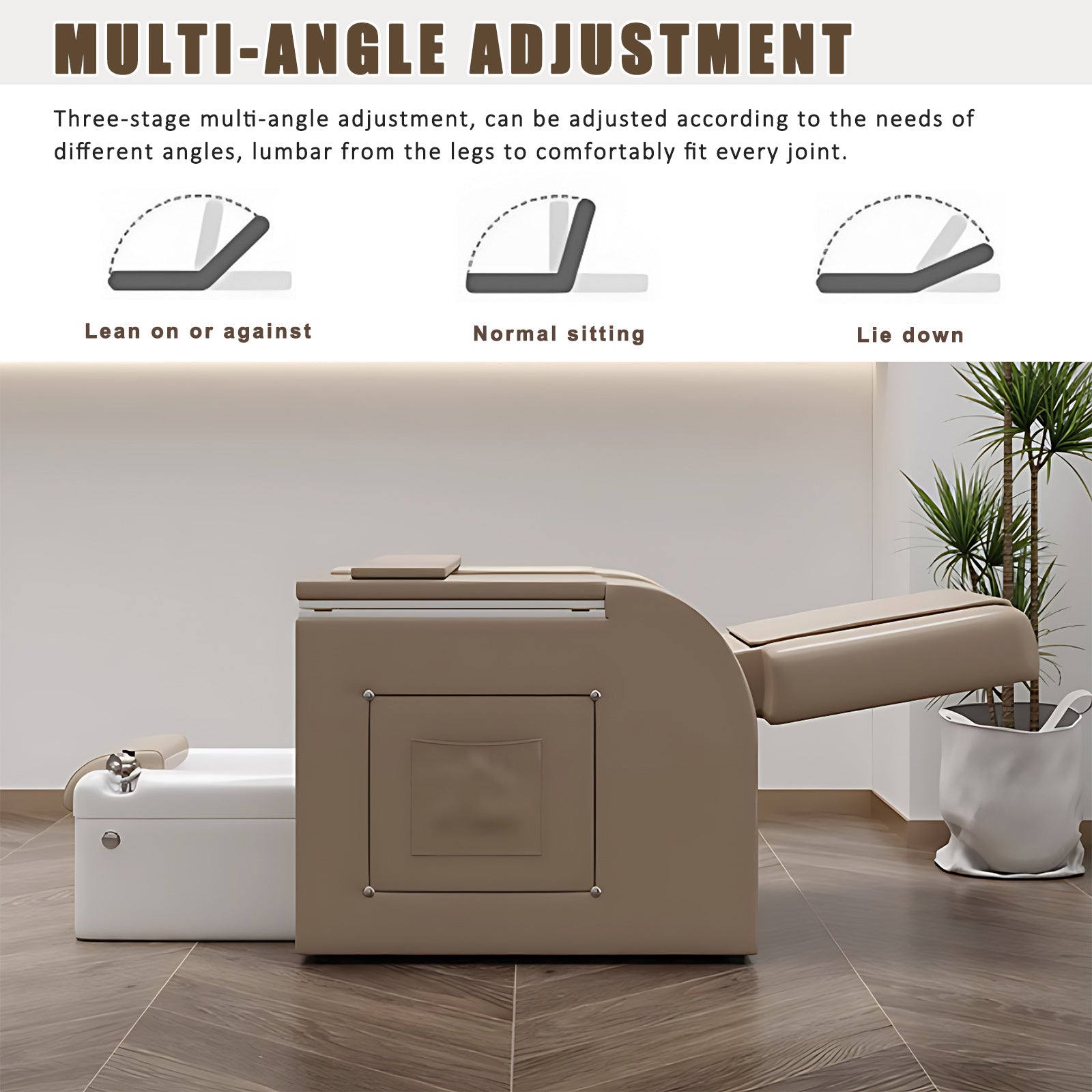 Modern Intelligent Foot Bath Angle Adjustable Salon Foot Bath Chair