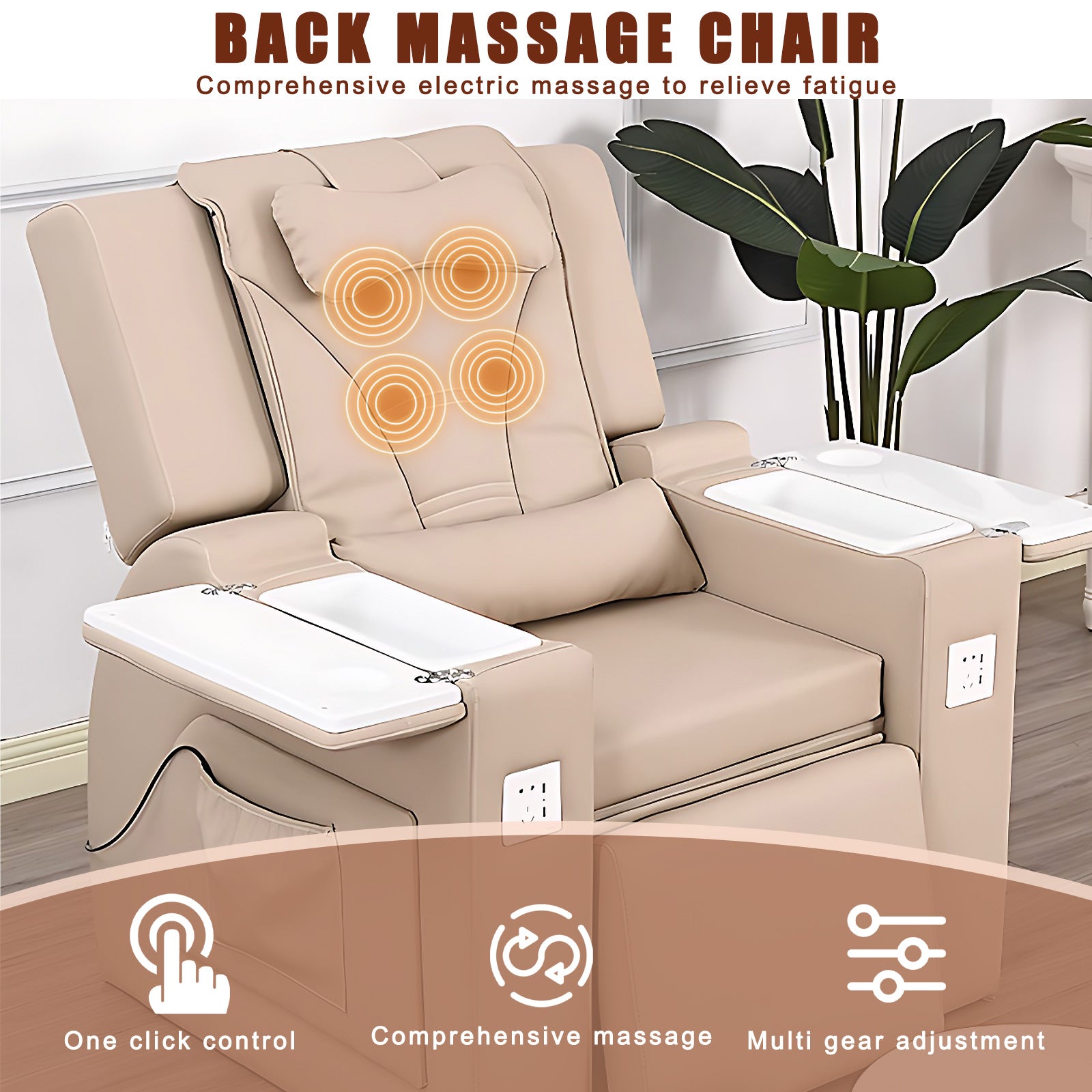 Adjustable Modern Beauty Nail Salon and Pedicure Chair