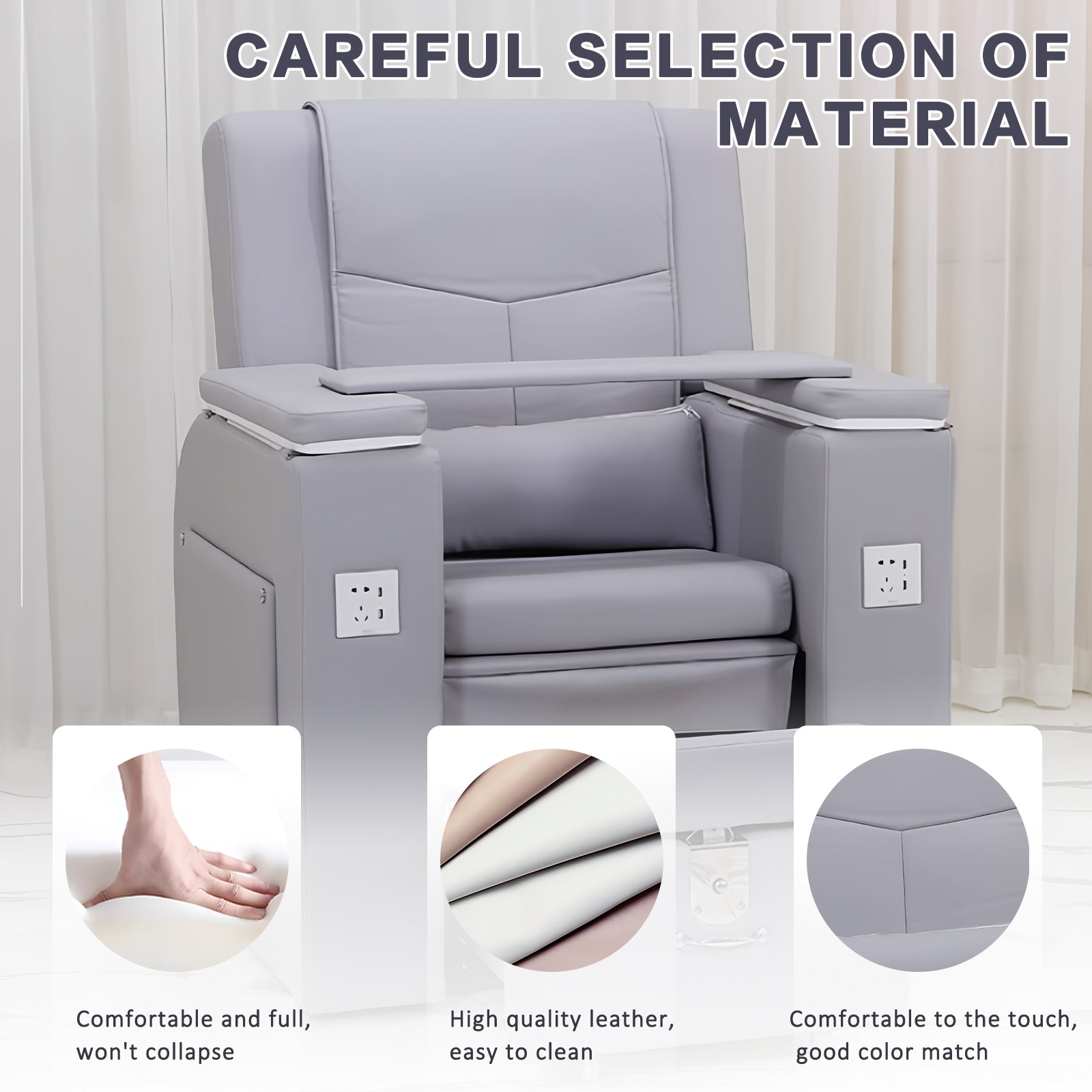 Multi functional nail salon spa chair