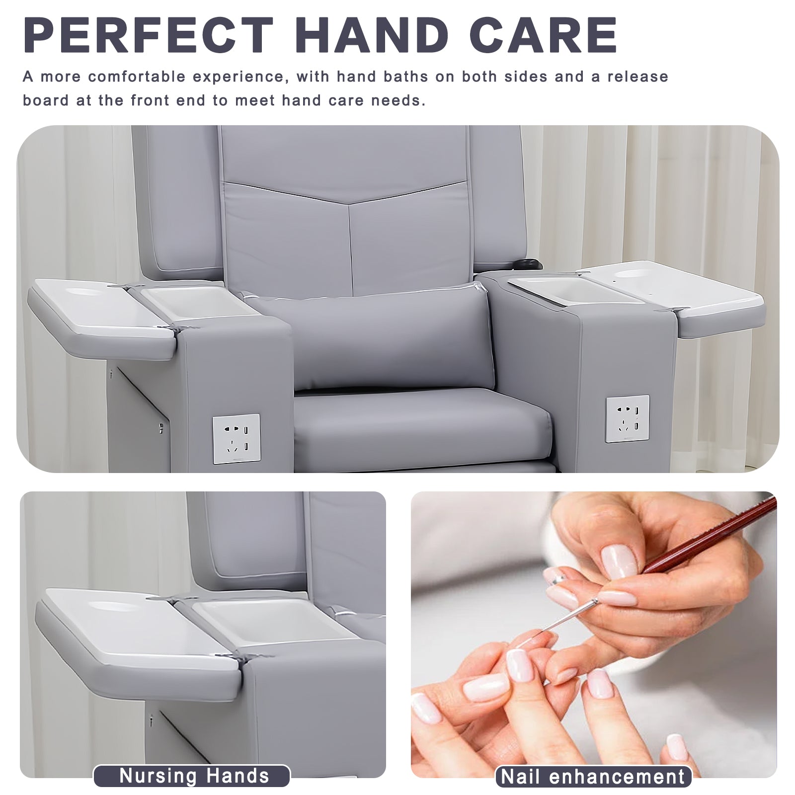 Multi functional nail salon spa chair