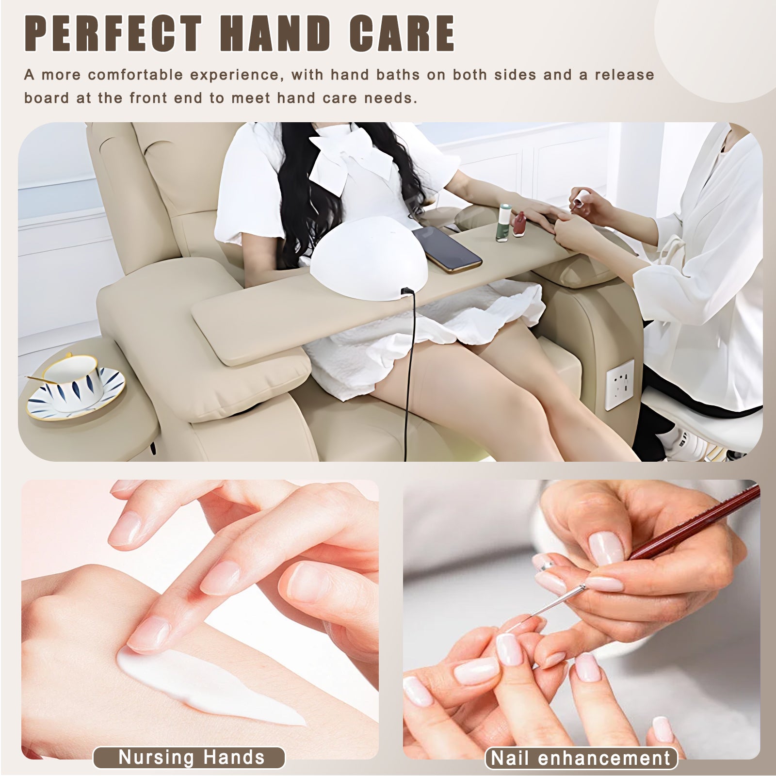 Multi Functional Intelligent Spa Chair with Nail Board In Nail Salon