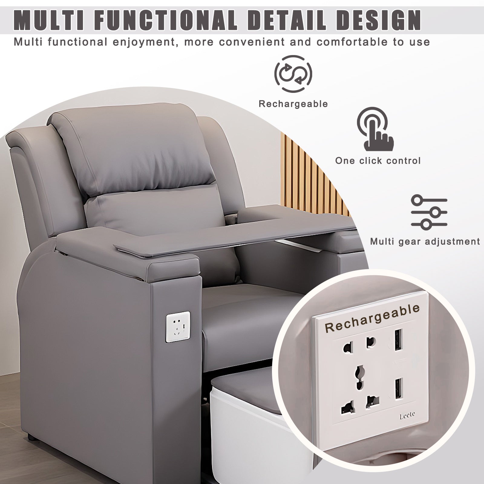 Nail Beauty Salon Chair and Intelligent Foot Massage Chair