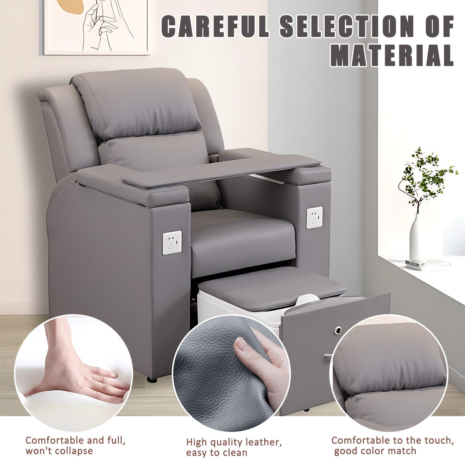 Nail Beauty Salon Chair and Intelligent Foot Massage Chair