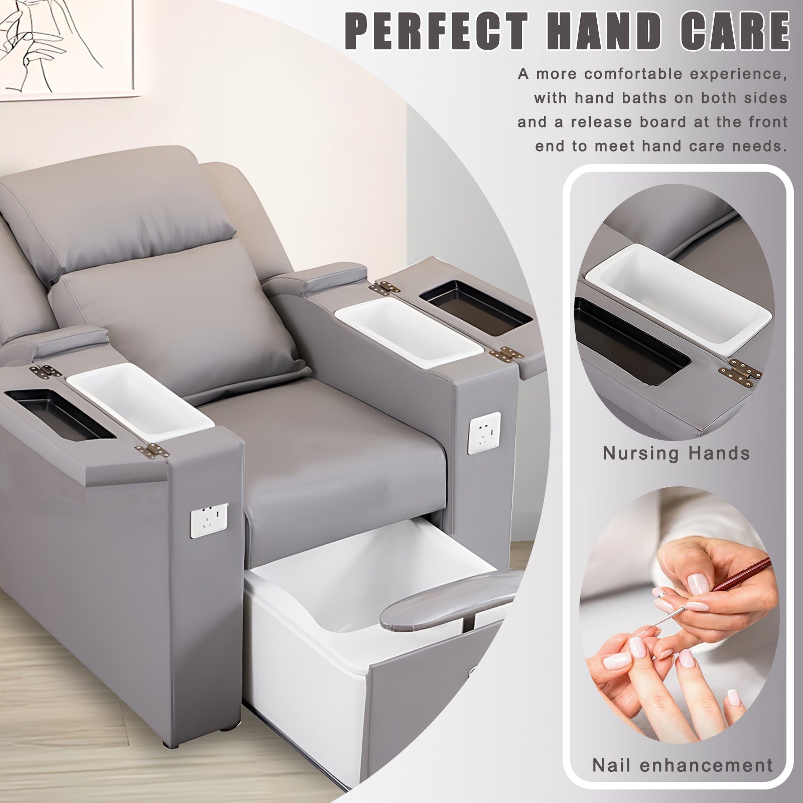 Nail Beauty Salon Chair and Intelligent Foot Massage Chair