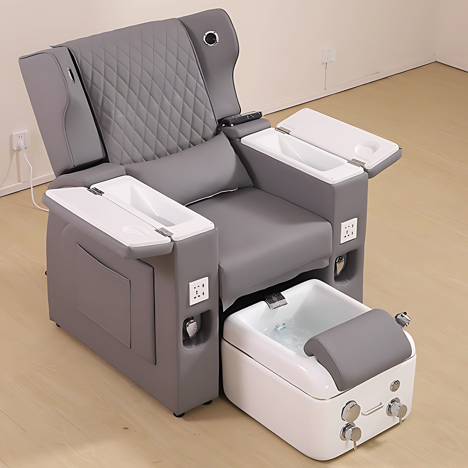 Spa Salon Chair with Intelligent Foot Bath Bathtub