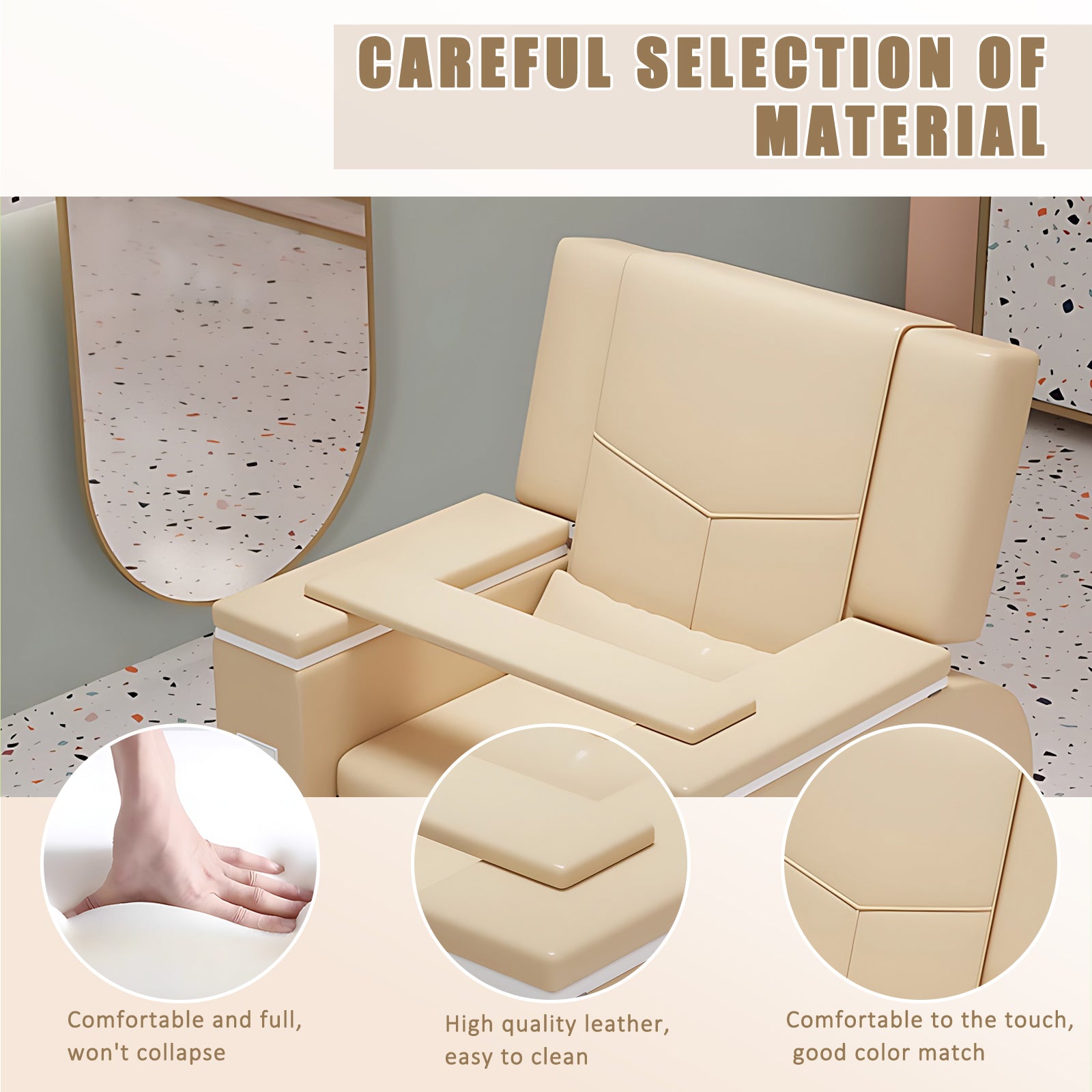 Luxury Spa Chair with Intelligent Foot Bath Bathtub