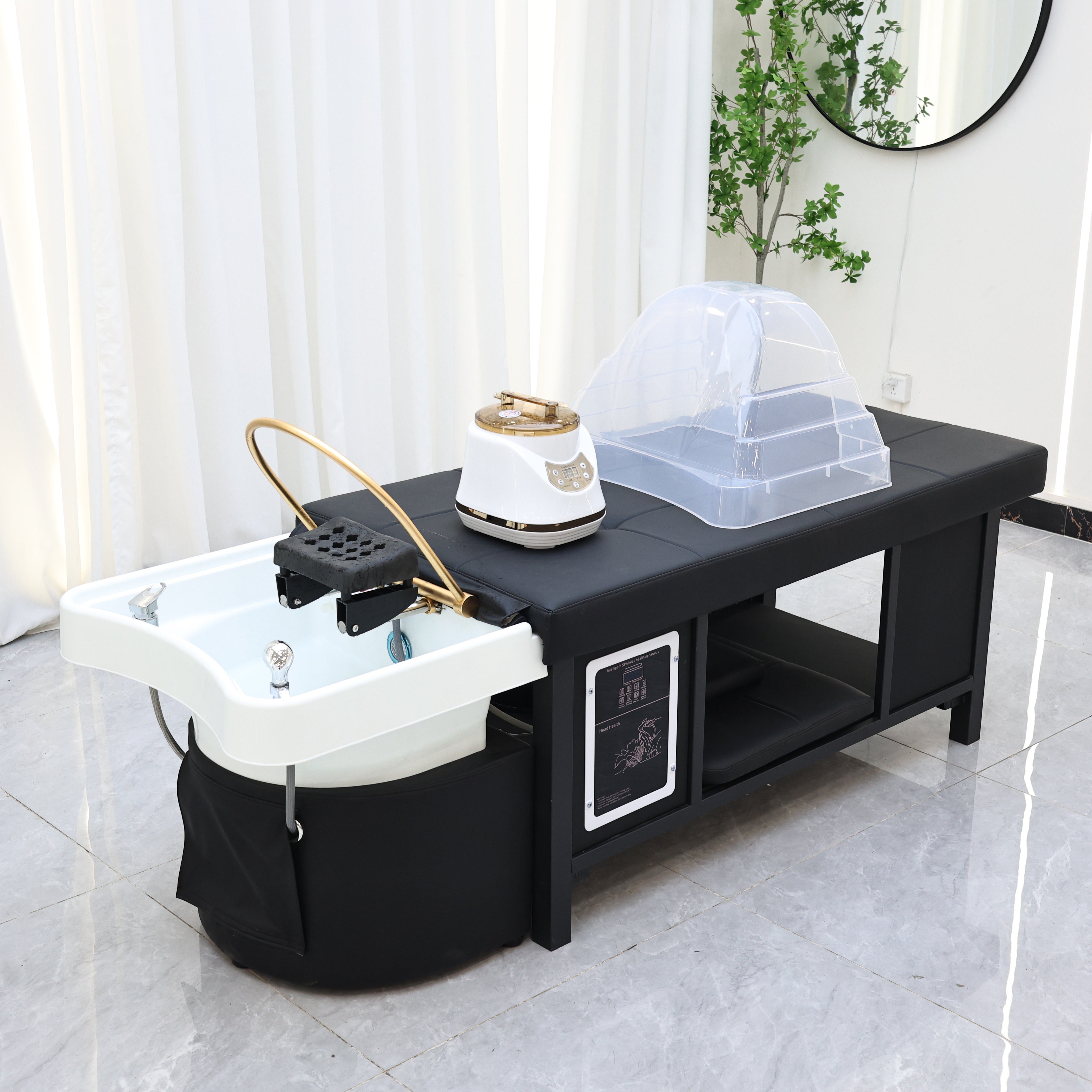 No Plumbing Portable Basin Head Spa Shampoo Bed XTC253 – Larnavo